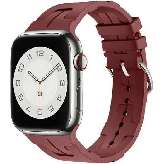 Beline Apple Watch Silicone Ultra Strap 38/40/41mm Burgundy/Maroon Box