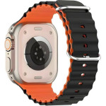 Beline Apple Watch Silicone Waves Strap 38/40/41mm Black-Orange Box