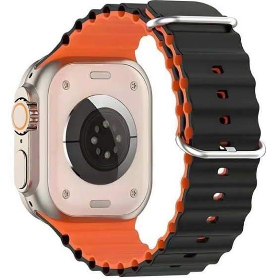 Beline Apple Watch Silicone Waves Strap 38/40/41mm Black-Orange Box