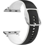 Beline Apple Watch Strap Silico Leather42/44/45/49mm Black-White/Black-White Box