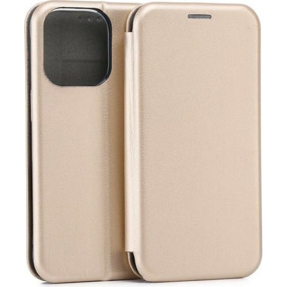 Beline Book Magnetic iPhone 16 Pro 6.3'' Case Gold/Gold
