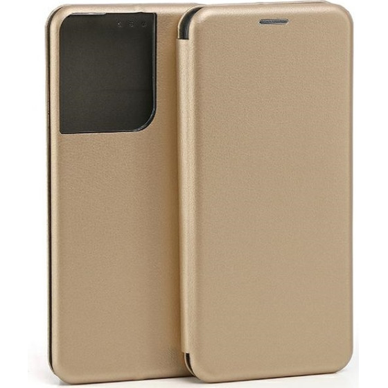 Beline Case Book Magnetic Oppo Reno 8zloty/gold