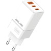 Beline Charger 2x USB-C + 1x USB 65Wwhite (only head) PD 3.0 + QC 3.0 BLN3CW65 GaN - (BLN3CW65 U65 PD+QC 65W)