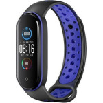 Beline Design Mi Band 7/6/5 strap black-blue
