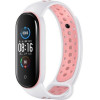 Beline Design Mi Band 7/6/5 strap white-pink