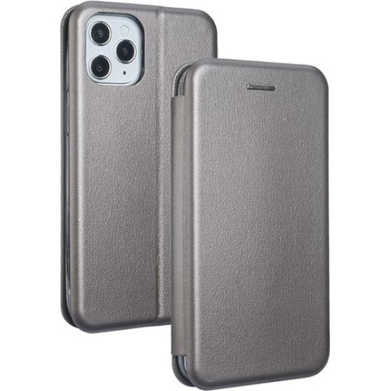 Beline Etui Book Magnetic iPhone 12mini stalowy/steel