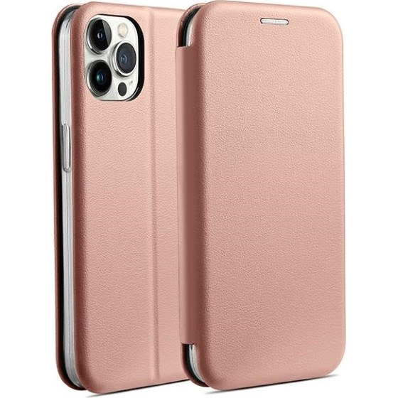 Beline Etui Book Magnetic iPhone 15 Pro6,1'' rozowo zloty/rose gold