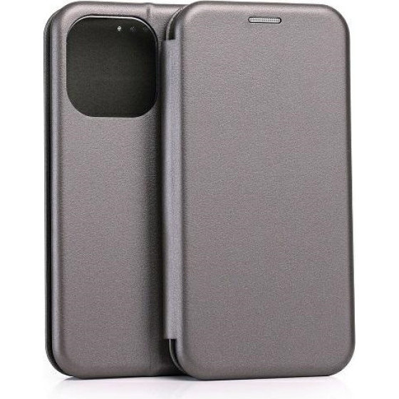 Beline Etui Book Magnetic iPhone 15 ProMax 6,7'' stalowy/steel