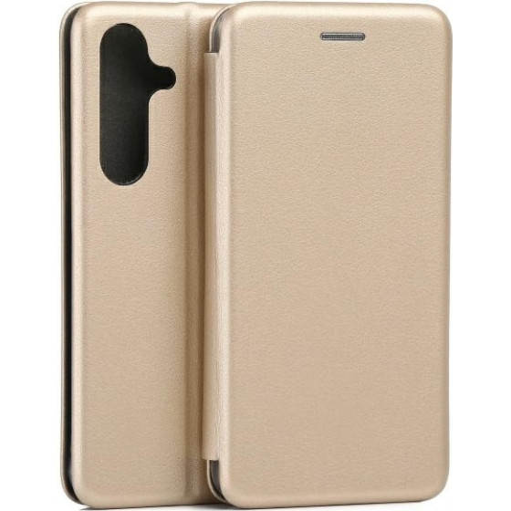 Beline Etui Book Magnetic Samsung S25 zloty/gold