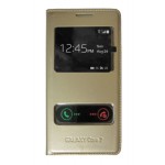 ���� ICASE WINDOW SAMSUNG GALAXY CORE 2 G355H FLIP GOLD