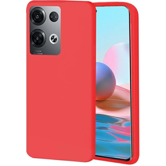 Beline Etui Candy Oppo Reno 8 Proczerwony/red
