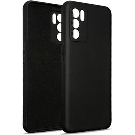 Beline Etui Silicone Oppo A16/A16s/A16Kczarny/black