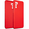 Beline Etui Silicone Oppo A16/A16s/A16Kczerwony/red