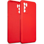 Beline Etui Silicone Oppo A16/A16s/A16Kczerwony/red