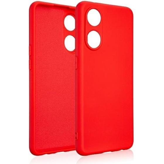 Beline Etui Silicone Oppo Reno 8Tczerwony /red