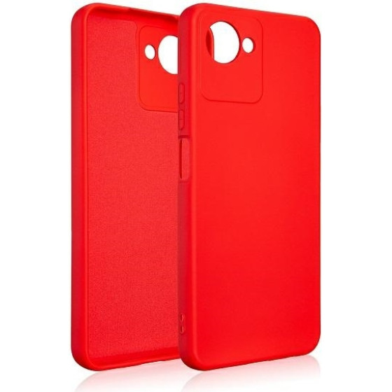 Beline Etui Silicone Realme C30 czerwony/red