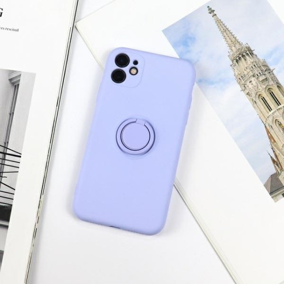 Beline Etui Silicone Ring iPhone 12 ProMax ocean blue