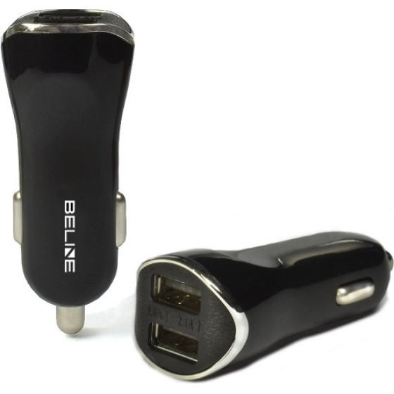 Beline Lad. sam. 2xUSB 2,1A czarna/black (only head) - (CC10 2xUSB without cable)