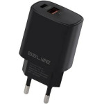 Beline Lad. siec. 1x USB-C + 1x USB 20Wczarna /black (only head) PD 3.0 + QC 3.0 BLN2CB20 - (BLN2CB20 U58 PD+QC20W)
