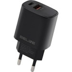 Beline Lad. siec. 1x USB-C + 1x USB 30Wczarna /black (only head) PD 3.0 + QC 3.0 BLN2CB30 GaN - (BLN2CB30 U58 PD+QC30W)