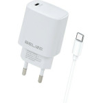 Beline Lad. siec. 1x USB-C 20W + kabelUSB-C biala /white PD 3.0 BLNCW20C - (BLNCW20C U58 PD 20W)