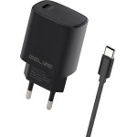 Beline Lad. siec. 1x USB-C 20W + kabelUSB-C czarna /black PD 3.0 BLNCB20C - (BLNCB20C U58 PD 20W)