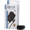 Beline Lad. siec. 1x USB-C 20W + kabelUSB-C czarna /black PD 3.0 BLNCB20C - (BLNCB20C U58 PD 20W)