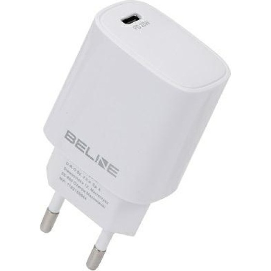 Beline Lad. siec. 1x USB-C 20W biala/white (only head) PD 3.0 BLNCW20 - (BLNCW20 U58 PD 20W)