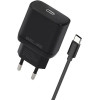 Beline Lad. siec. 1x USB-C 25W + kabelUSB-C czarna /black PD 3.0 BLNCB25C GaN - (BLNCB25C U66 PD 25W)