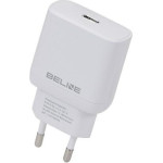 Beline Lad. siec. 1x USB-C 25W biala/white (only head) PD 3.0 BLNCW25 GaN - (BLNCW25 U66 PD 25W)