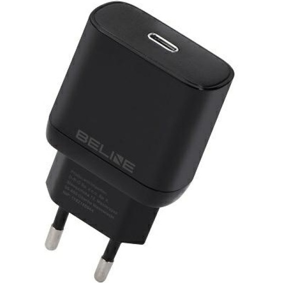 Beline Lad. siec. 1x USB-C 25W czarna/black (only head) PD 3.0 BLNCB25 GaN - (BLNCB25 U66 PD 25W)
