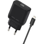 Beline Lad. siec. 1x USB-C 30W + kabellightning czarna /black PD 3.0 BLNCB30L GaN - (BLNCB30L U66 PD 30W)