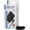 Beline Lad. siec. 1x USB-C 30W + kabellightning czarna /black PD 3.0 BLNCB30L GaN - (BLNCB30L U66 PD 30W)