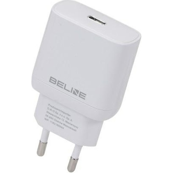 Beline Lad. siec. 1x USB-C 30W biala/white (only head) PD 3.0 BLNCW30 GaN - (BLNCW30 U66 PD 30W)