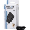 Beline Lad. siec. 1x USB-C 30W czarna/black (only head) PD 3.0 BLNCB30 GaN - (BLNCB30 U66 PD 30W)
