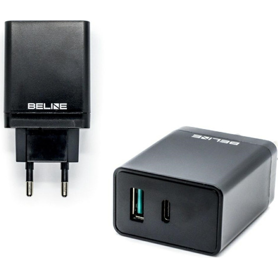 Beline Lad. siec. 1xUSB i 1xUSB-C 5A 18Wczarny/black (only head) - (U45 without cable)