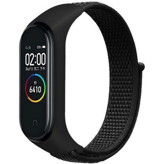 Beline Mi Band 7/6/5/4/3 NylonLoop strap black