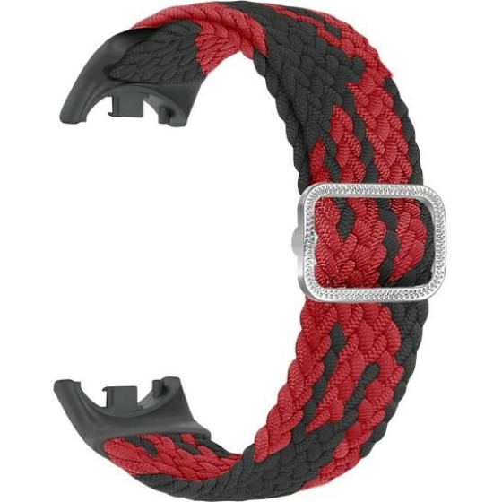 Beline Mi Band 9/8 Nylon Strap Black-Red