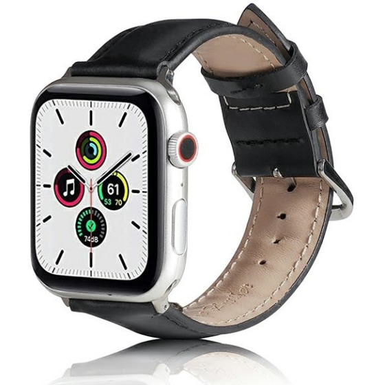 Beline pasek Apple Watch Leather38/40/41mm czarny /black