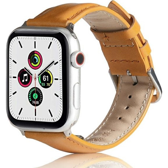 Beline pasek Apple Watch Leather38/40/41mm jasnobrazowy /light brown