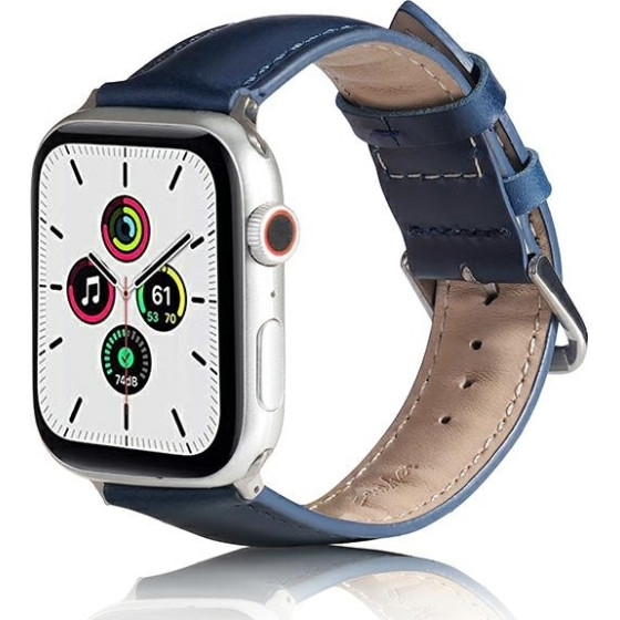Beline pasek Apple Watch Leather42/44/45/49mm niebieski /blue