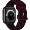 Beline pasek Apple Watch New SportSilicone 38/40/41mm bordowo-czarny wine red/black box