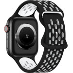 Beline pasek Apple Watch New SportSilicone 42/44/45/49mm czarno-bialy black/white box