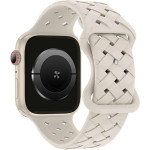 Beline pasek Apple Watch Silicone Woven38/40/41mm bezowy /starlight box
