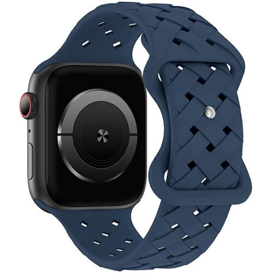 Beline pasek Apple Watch Silicone Woven38/40/41mm niebieski /deep blue box