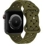 Beline pasek Apple Watch Silicone Woven38/40/41mm oliwkowy /oliver box