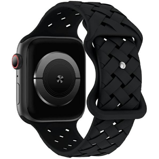Beline pasek Apple Watch Silicone Woven42/44/45/49mm czarny /black box