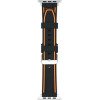 Beline pasek Apple Watch Solid Silicone38/40/41mm pomaranczowo-czarny orange/black
