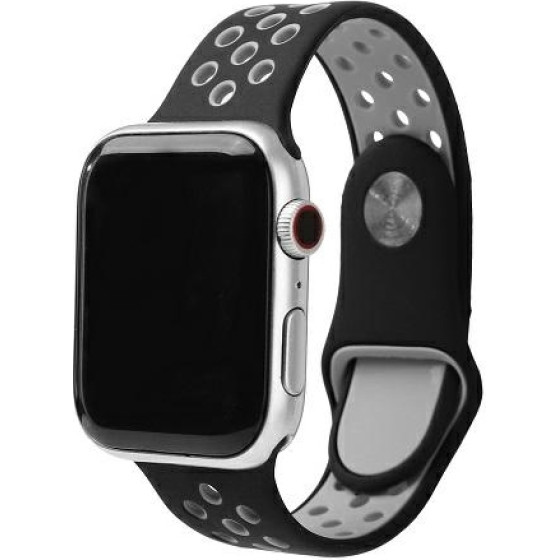 Beline pasek Apple Watch Sport Silicone38/40/41mm czarno-szary black/gray