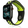 Beline pasek Apple Watch Sport Silicone42/44/45/49mm czarno-limonkowy black/lime